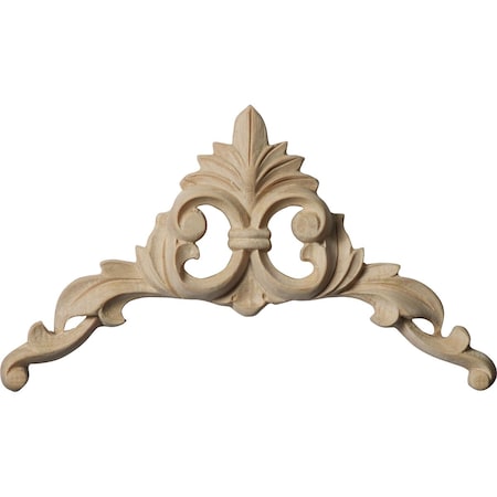 Ekena Millwork 4"W x 4"H x 5/8"D, Small Caputo Corner, Rubberwood ONL04X04X01CARW